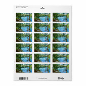Wilderness Wooded Lake Etiket (Full Sheet)