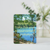 Wilderness Wooded Lake Kaart (Staand voorkant)