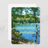 Wilderness Wooded Lake Kaart (Voorkant / Achterkant)