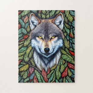 Wilderness Woodland Predator Wolf Legpuzzel