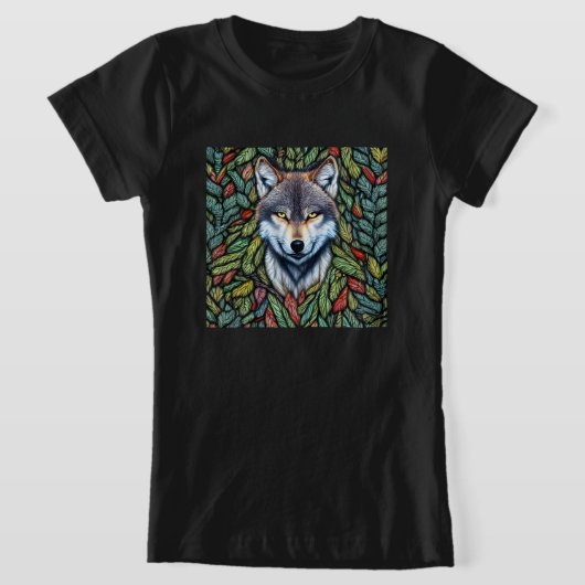Wilderness Woodland Predator Wolf T-shirt (Laagn)