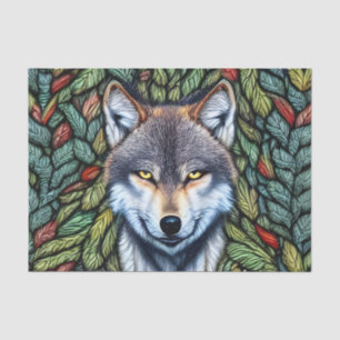 Wilderness Woodland Predator Wolf Tissuepapier