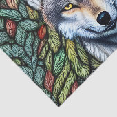Wilderness Woodland Predator Wolf Tissuepapier (Detail)