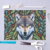 Wilderness Woodland Predator Wolf Tissuepapier (Craft)