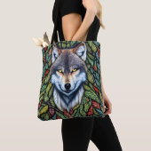 Wilderness Woodland Predator Wolf Tote Bag (Dichtbij)