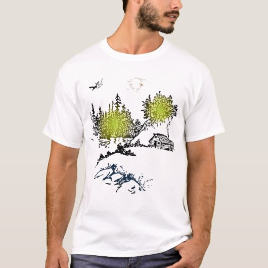 "Wildernessziel - Natuurliefhebber-editie" T-shirt (Voorkant)