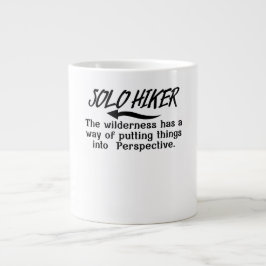 Wildernis brengt dingen in perspectief. grote koffiekop