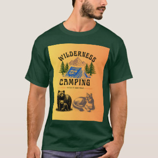 Wildernis kampeerterrein Pitch It and Pray familie T-shirt
