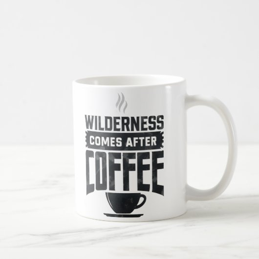 Wildernis komt na koffie koffiemok (Rechts)