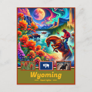 wildernis van wyoming vraagt zich af hoe majestueu briefkaart