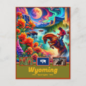 wildernis van wyoming vraagt zich af hoe majestueu briefkaart (Voorkant)