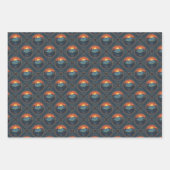 wildernis zonsondergang Mandala geometrische Tege Inpakpapier Vel (Voorkant 3)