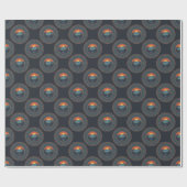  wildernis zonsondergang Polka Dot Mandala Cadeaupapier (Vlak)