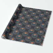  wildernis zonsondergang Polka Dot Mandala Cadeaupapier (Uitgerold)