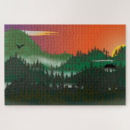 Wildernistaferel puzzel (Horizontaal)