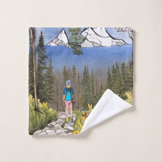 wilderniswandeling bad handdoek (Wasdoekje)