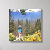 wilderniswandeling canvas afdruk (Voorkant)
