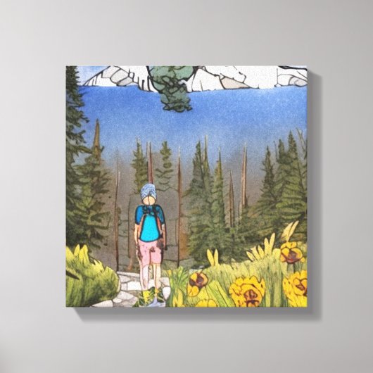 wilderniswandeling canvas afdruk (Voorkant)