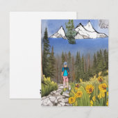 wilderniswandeling notitiekaartje (Voorkant / Achterkant)