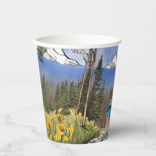 wilderniswandeling papieren bekers (Voorkant)