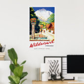 Wilderswil village, Interlaken, Zwitserland Poster (Thuiskantoor)