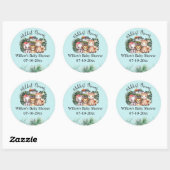 Wildest Dreams Safari Adventure Baby Shower  Ronde Sticker (Vel)
