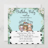 Wildest Dreams Safari Adventure Verjaardagsfeest Kaart (Voorkant)