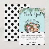 Wildest Dreams Safari BabyShower bedankkaart (Voorkant / Achterkant)