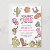 Wildest in het Westen eerste rodeo verjaardag Kaart (Voorkant)