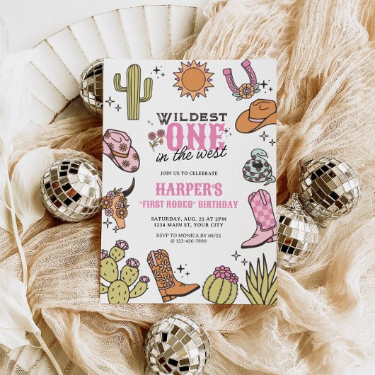 Wildest in het Westen eerste rodeo verjaardag Kaart