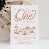 Wildest One in de West Birthday Invitation Kaart