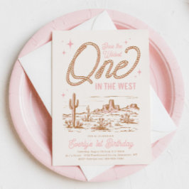 Wildest One in de West Birthday Invitation Kaart