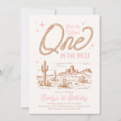 Wildest One in de West Birthday Invitation Kaart (Voorkant)