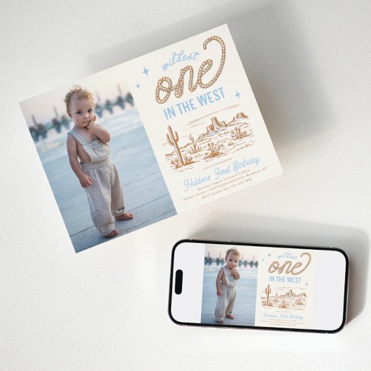 Wildest One in the West Uitnodiging