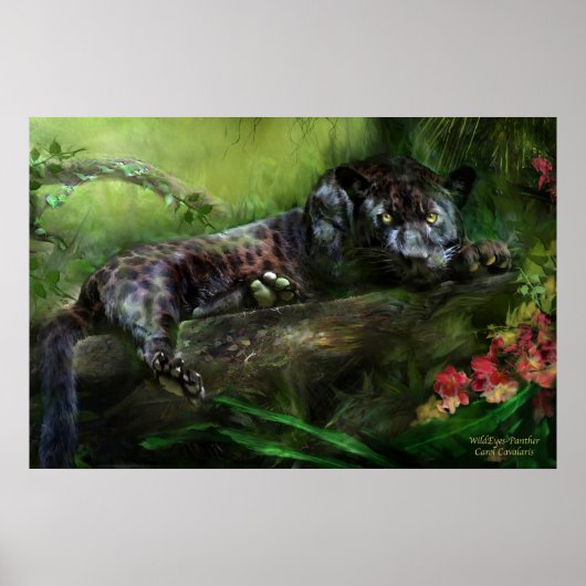 WildEyes-panther Art Poster/Print Poster (Voorkant)