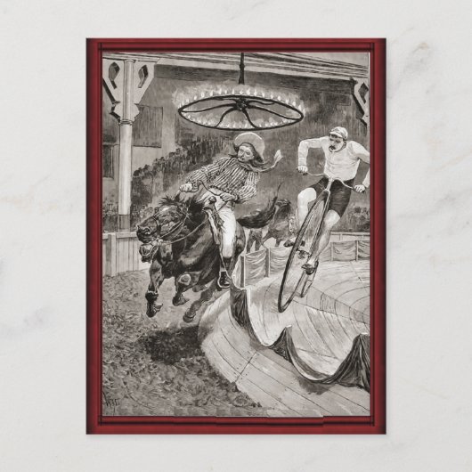  wildfietsenrace briefkaart (Voorkant)