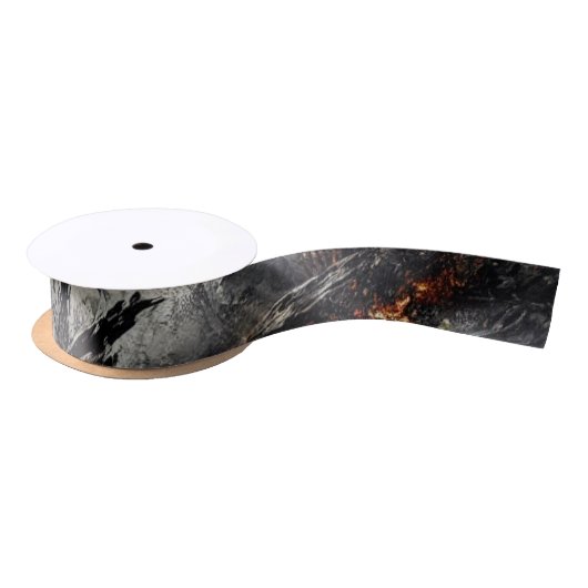 Wildfire Aftermath Artistic Gift Ribbon Satijnen Lint (Spoel)