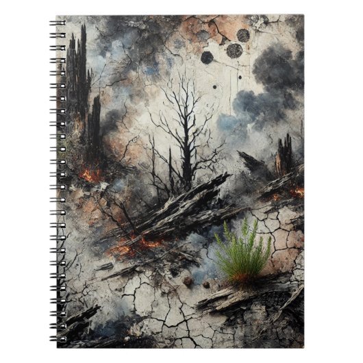 Wildfire Aftermath Artistic Spiral Notitieboek (Voorkant)