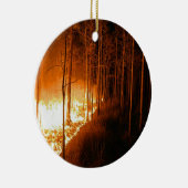 Wildfire Blaze Keramisch Ornament (Rechts)