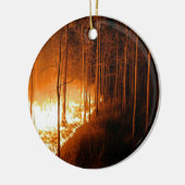 Wildfire Blaze Keramisch Ornament (Links)