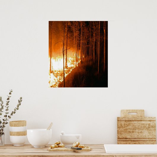 Wildfire Blaze Poster (Keuken)