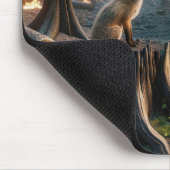 Wildfire boomstronk met vos muismat (Hoek)