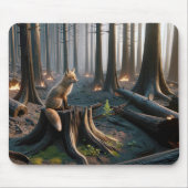 Wildfire boomstronk met vos muismat (Voorkant)