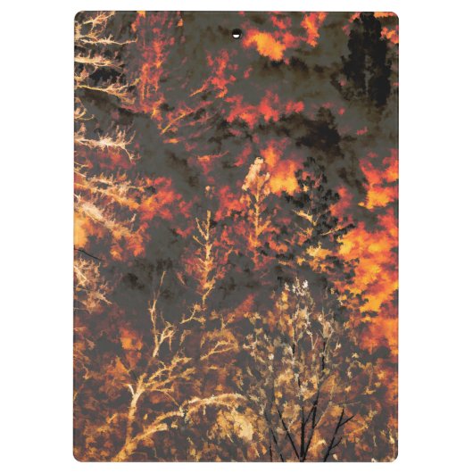 Wildfire geschenken voor brandweerlieden klembord (Achterkant)