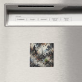 Wildfire nasleep Abstracte kunstmagneet Magneet (Insitu (Vaatwasser))
