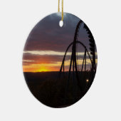 Wildfire Sunset Keramisch Ornament (Rechts)