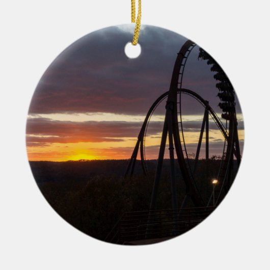 Wildfire Sunset Keramisch Ornament (Voorkant)