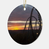 Wildfire Sunset Keramisch Ornament (Links)