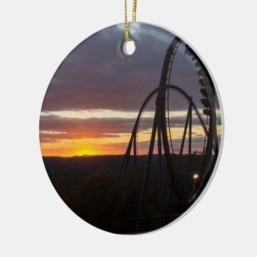 Wildfire Sunset Keramisch Ornament (Links)