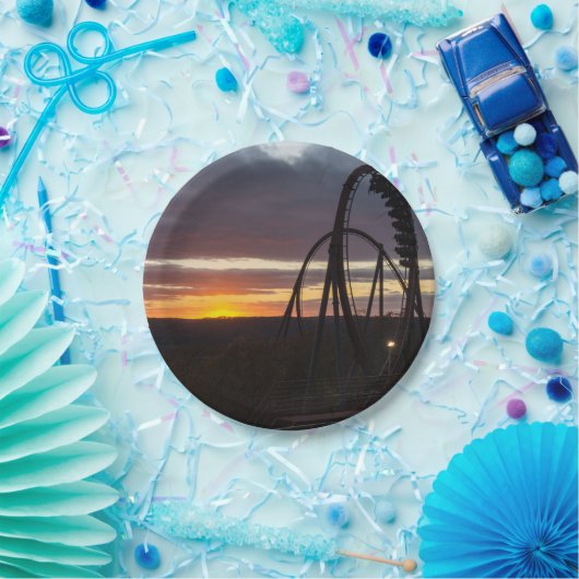 Wildfire Sunset Papieren Bordje (Feest)